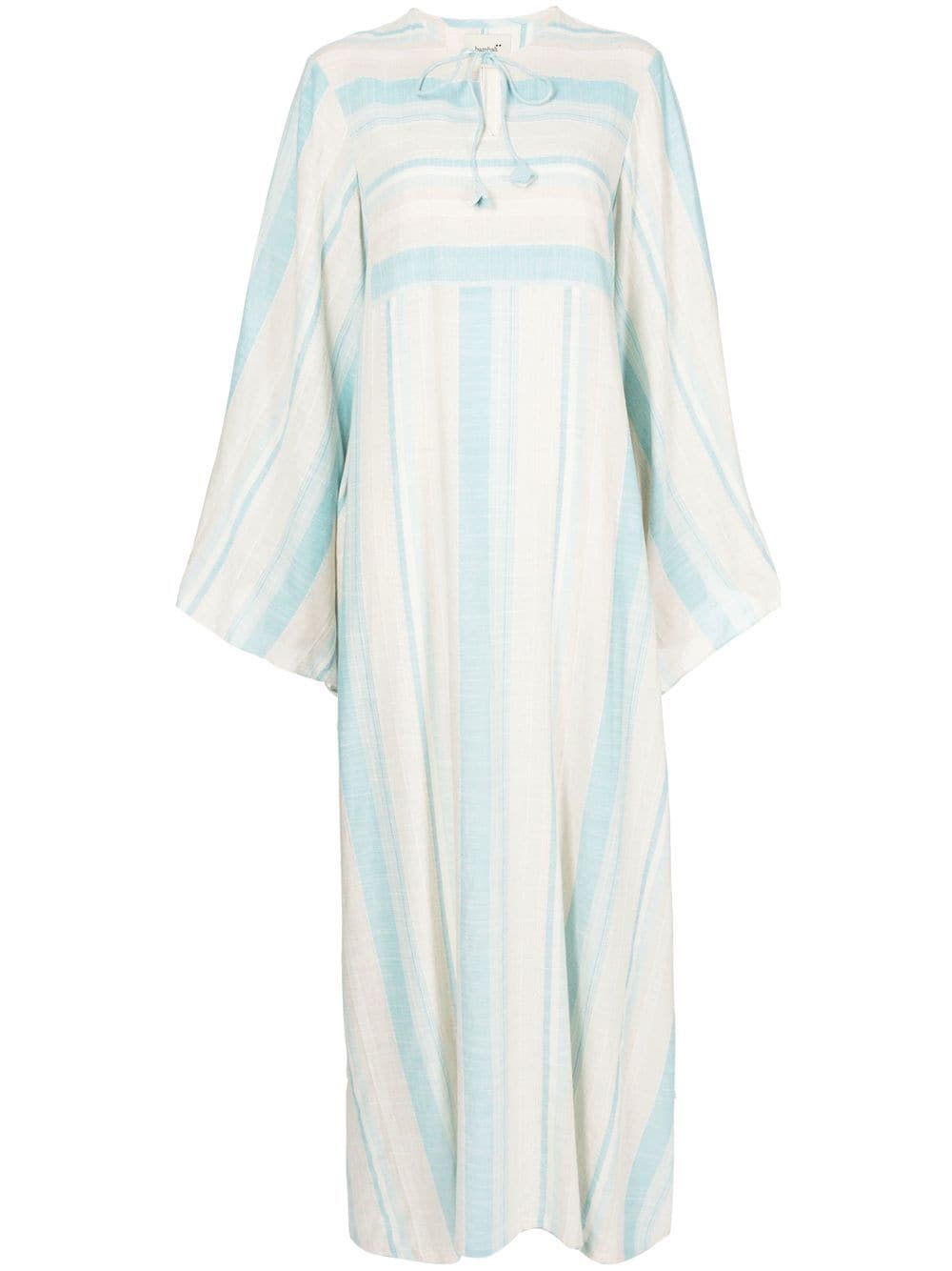 Bambah striped maxi shirt dress - Blue von Bambah