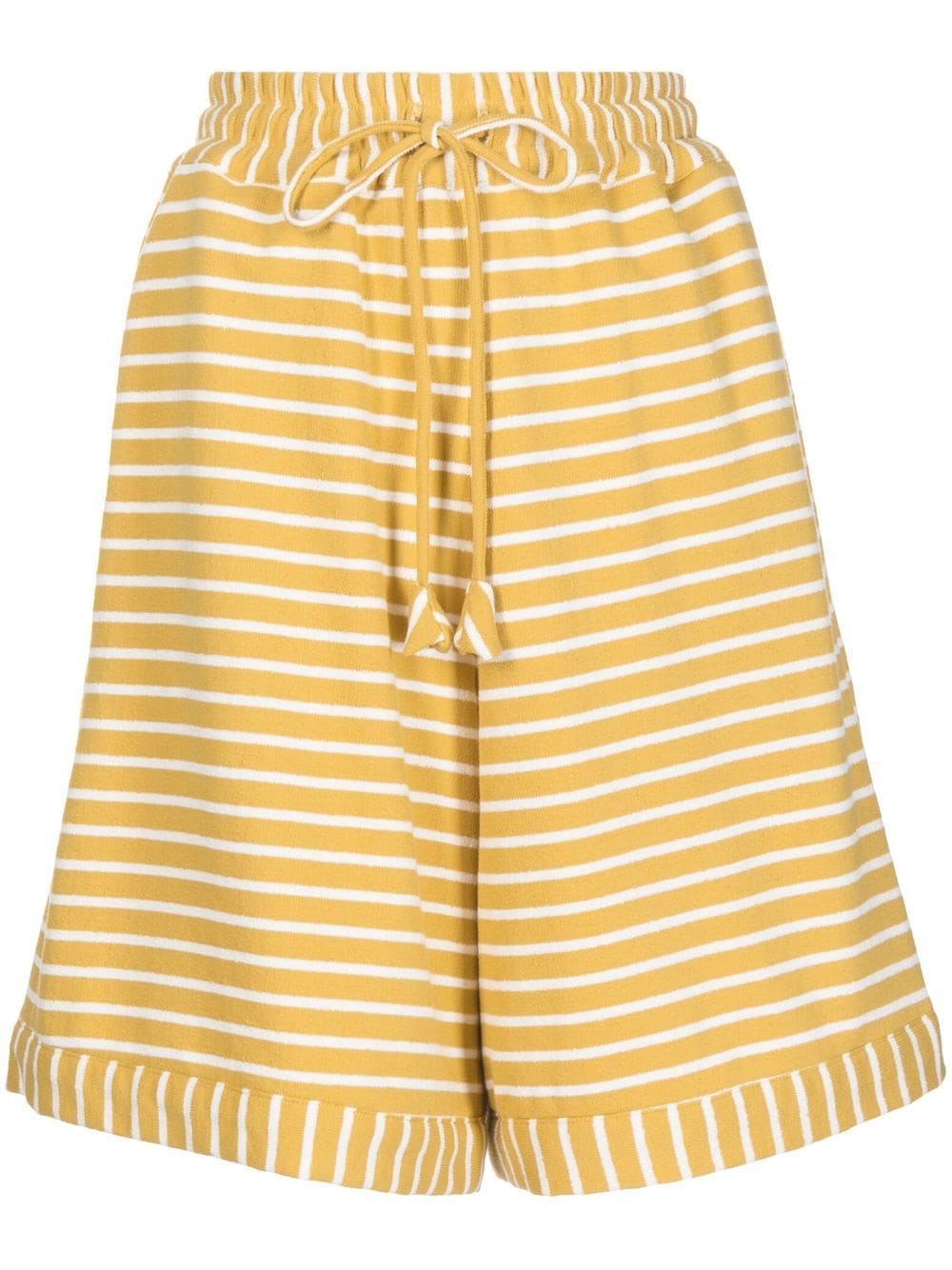 Bambah striped wide-leg shorts - Yellow von Bambah