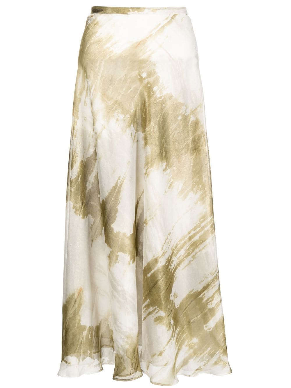 Bambah tie-dye A-line midi skirt - Green von Bambah