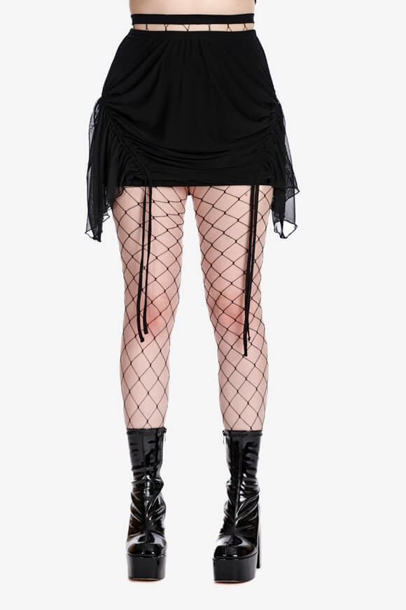 Banned Mesh Minirock | Black | Damen  | M von Banned