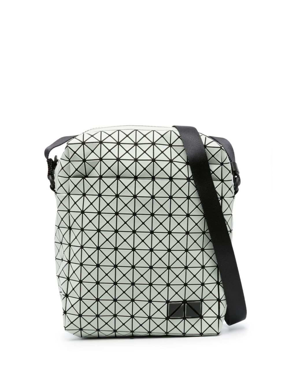 Bao Bao Issey Miyake geometric-panelled cotton shoulder bag - Grey von Bao Bao Issey Miyake