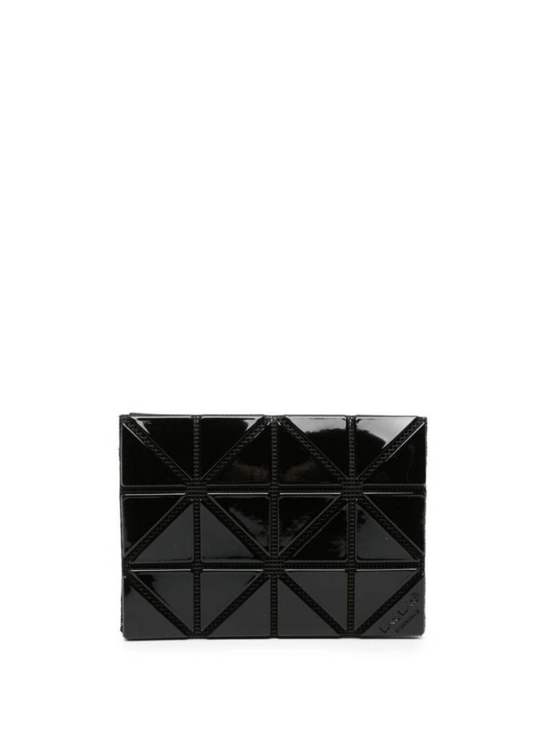 Bao Bao Issey Miyake high-shine faux-leather geometric-design cardholder - Black von Bao Bao Issey Miyake
