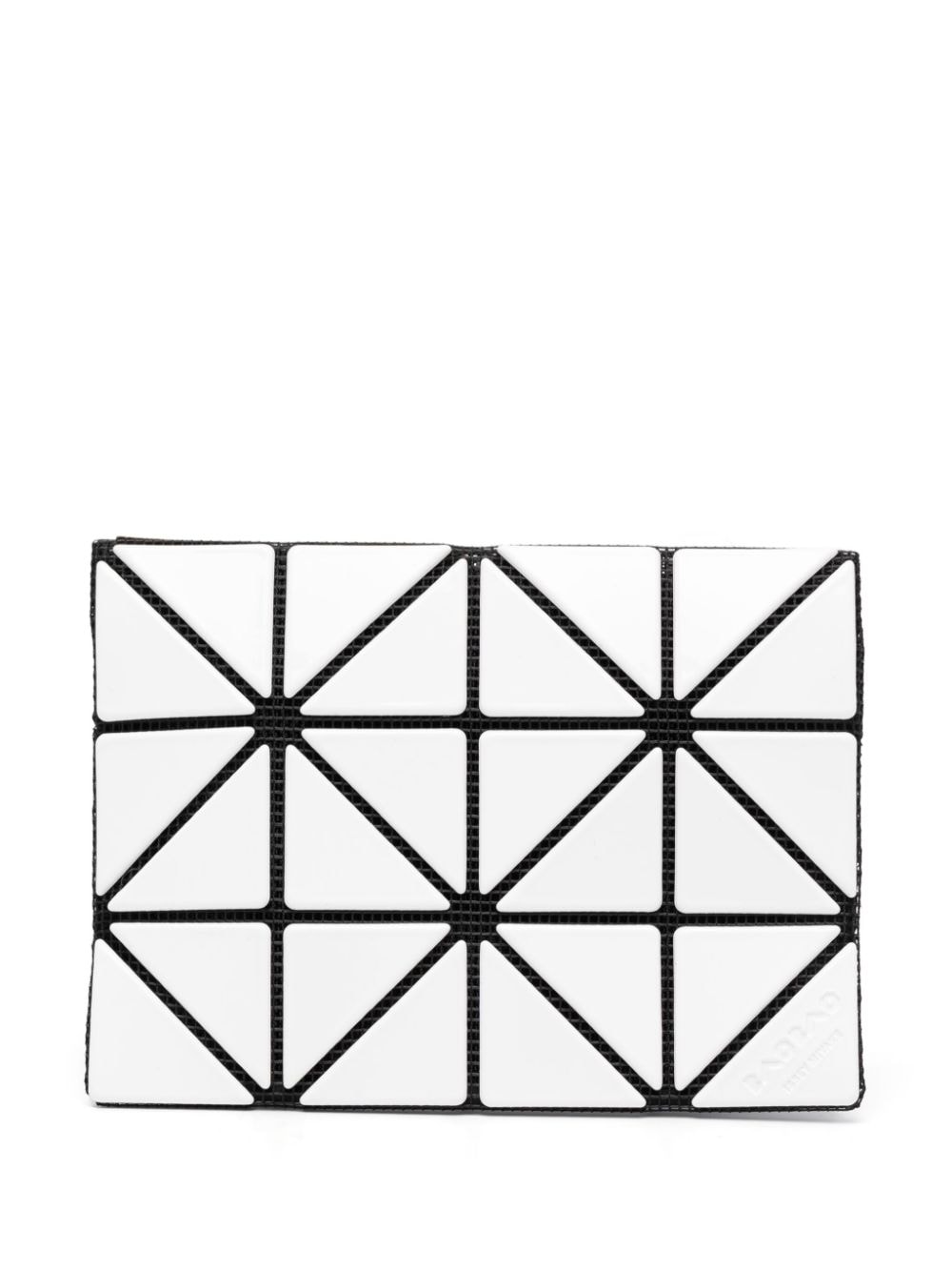 Bao Bao Issey Miyake high-shine geometric-design cardholder - White von Bao Bao Issey Miyake