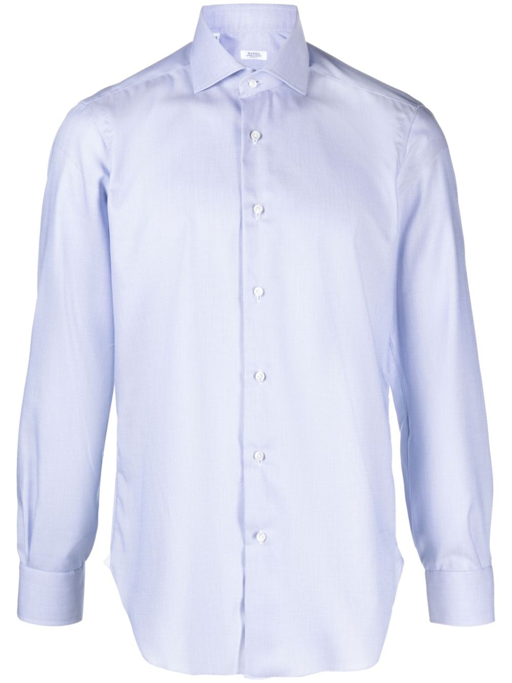 Barba classic-collar cotton shirt - Blue von Barba