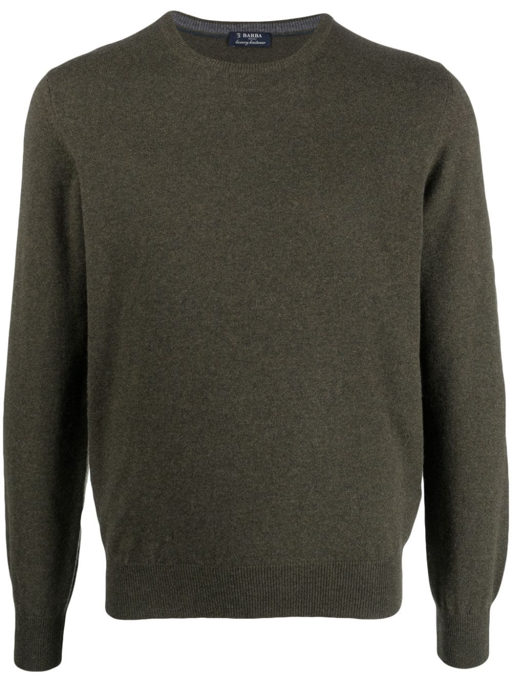 Barba fine-knit cashmere jumper - Green von Barba