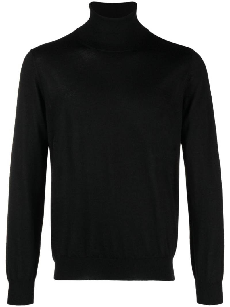 Barba fine-knit roll-neck jumper - Black von Barba