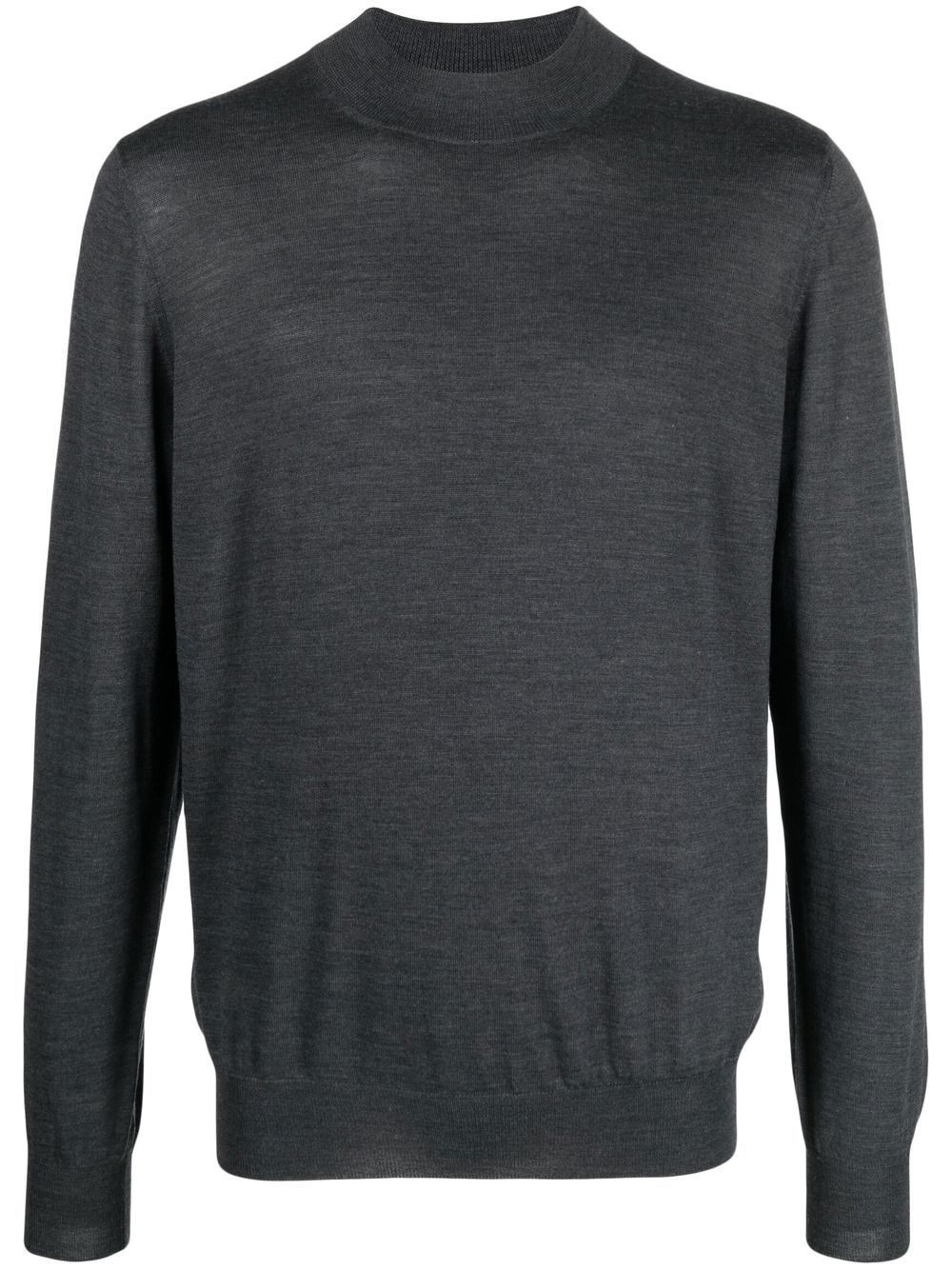 Barba fine-knit virgin-wool jumper - Grey von Barba