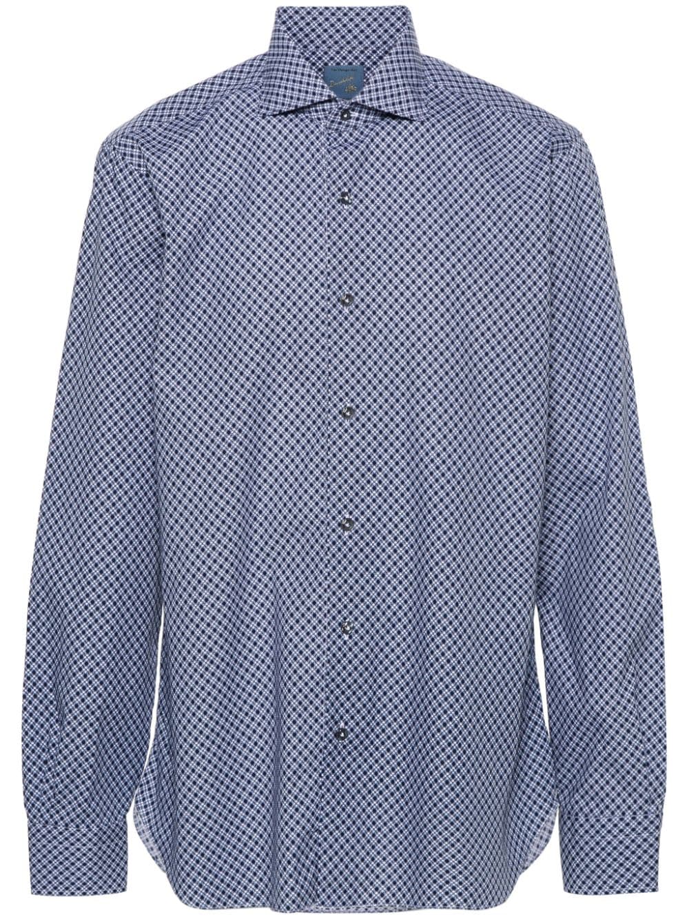 Barba floral-print shirt - Blue von Barba