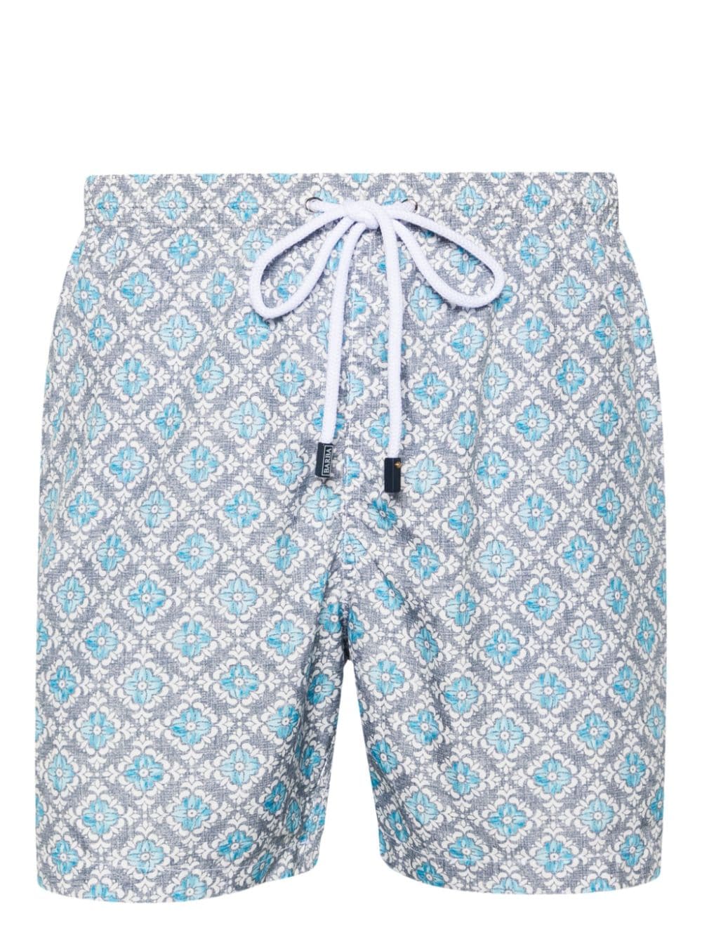 Barba floral-print swim shorts - Blue von Barba