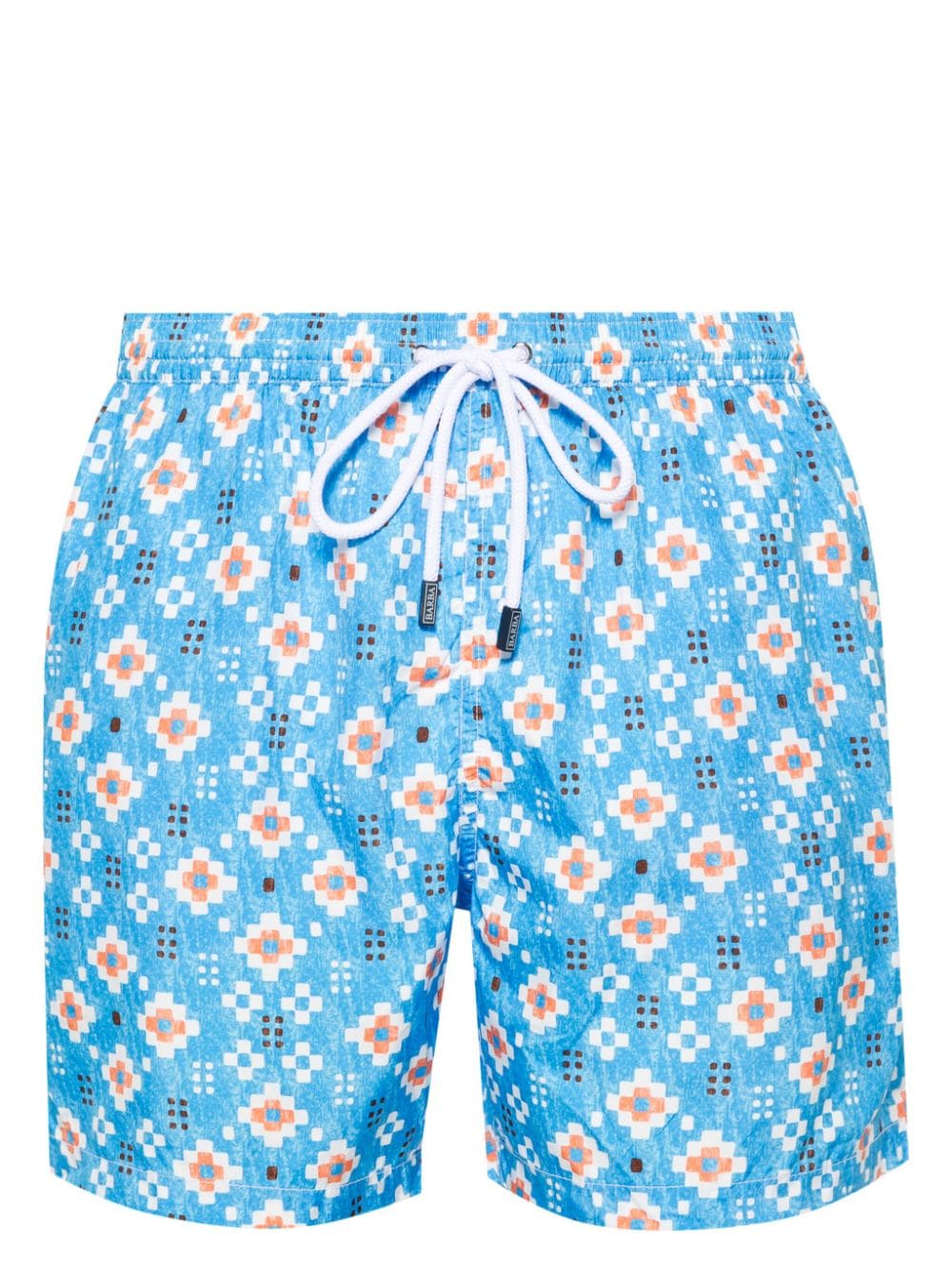 Barba geometric-print swim shorts - Blue von Barba