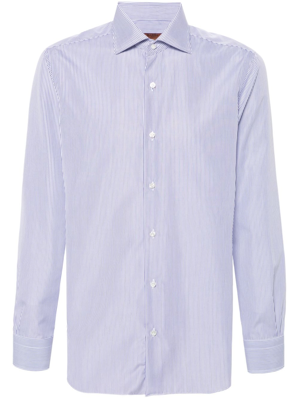 Barba long-sleeved cotton shirt - White von Barba