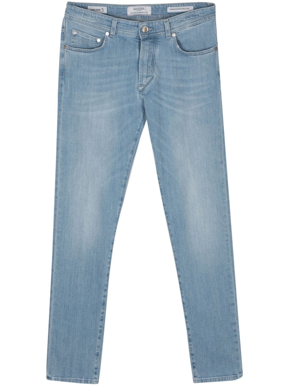 Barba low-rise tapered-leg jeans - Blue von Barba