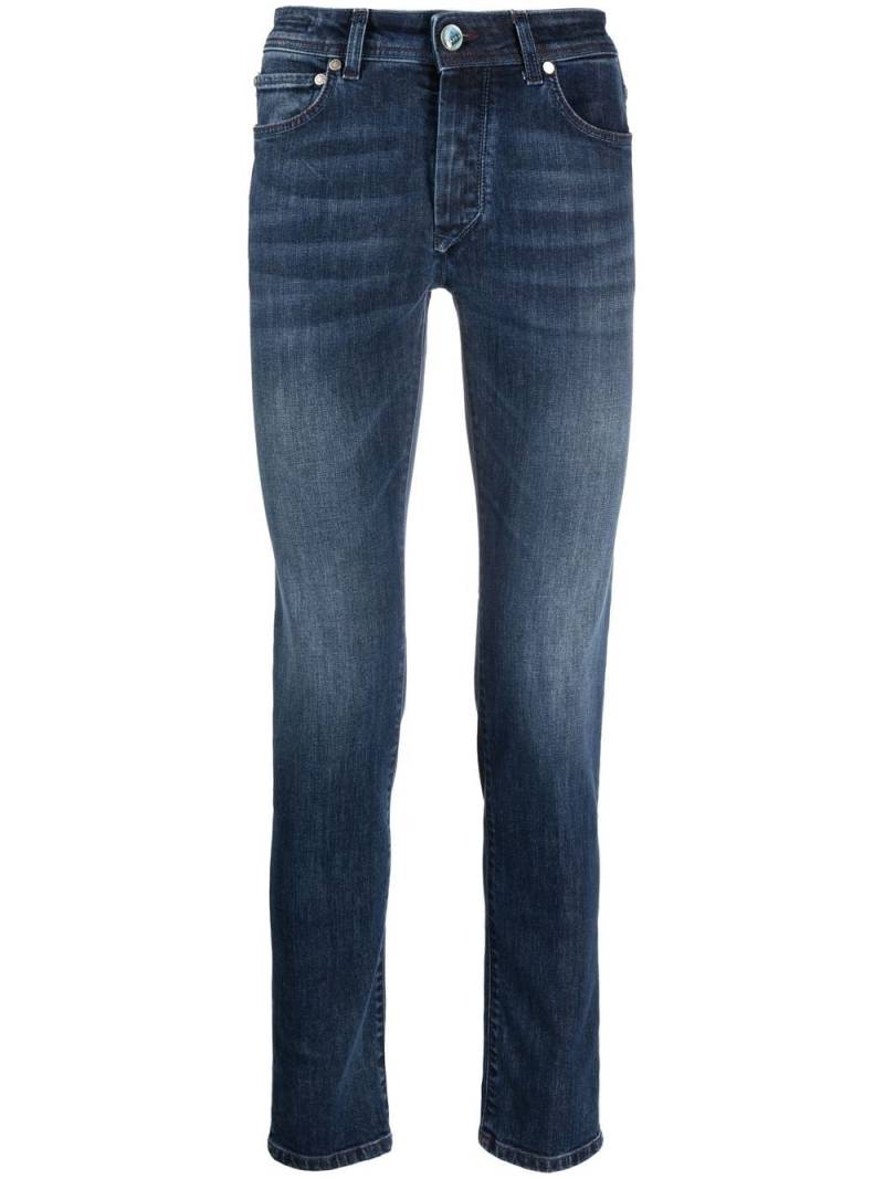 Barba slim-cut leg jeans - Blue von Barba