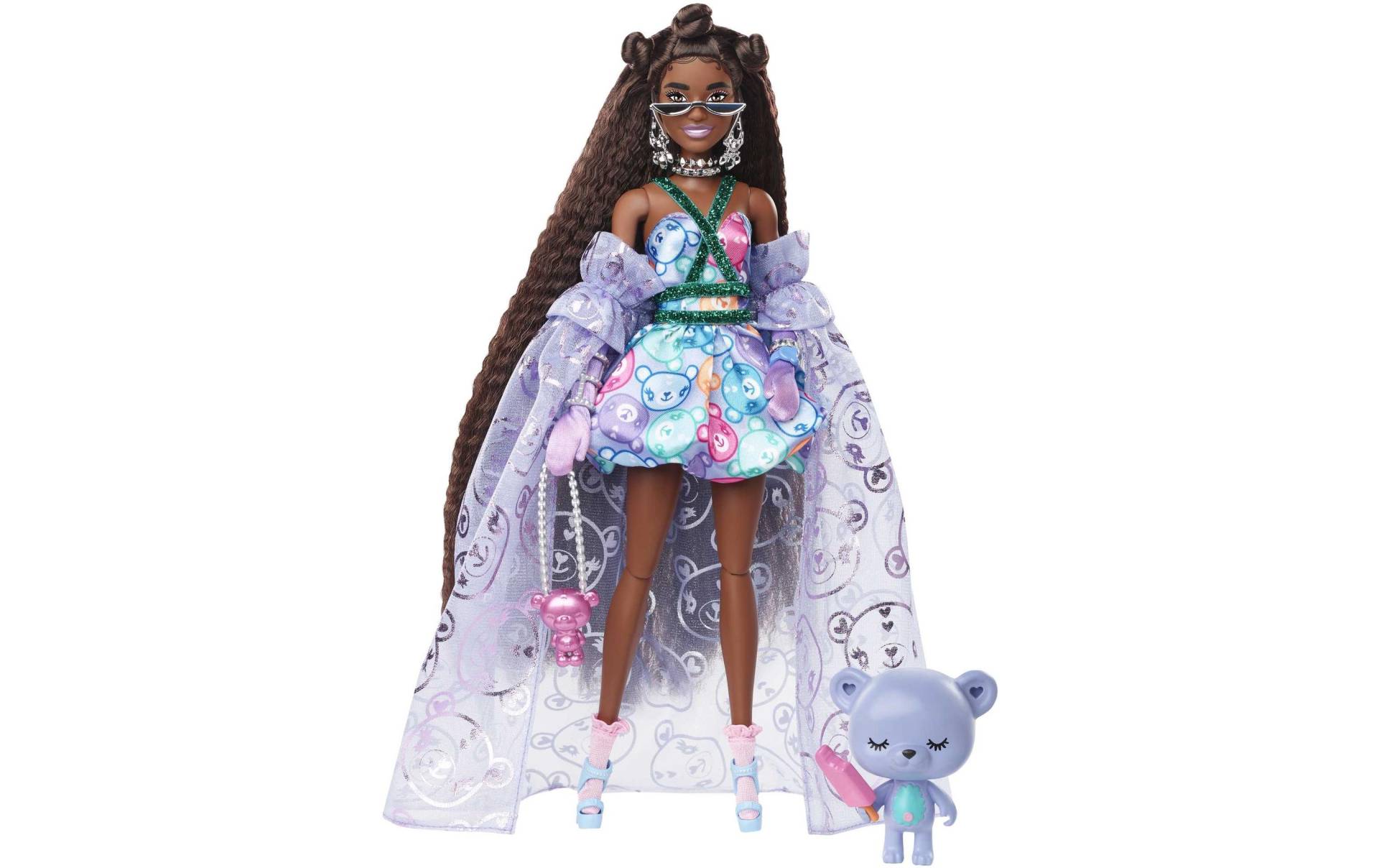 Barbie Anziehpuppe »Barbie Extra Fancy Puppe im lila Kleid« von Barbie