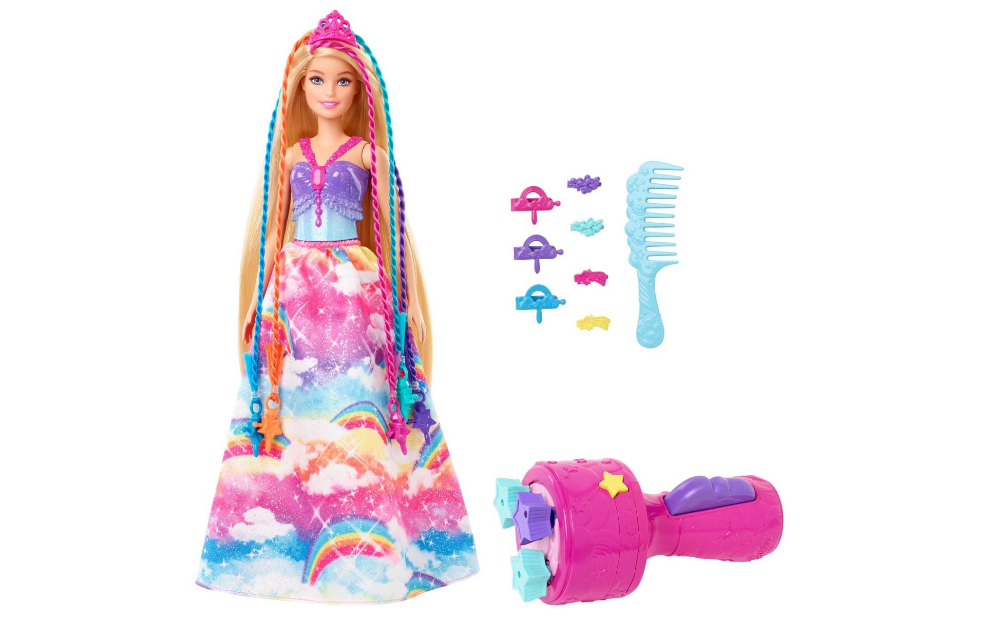 Barbie Anziehpuppe »Dreamtopia Flechtspass«, Puppenreihe Dreamtopia von Barbie