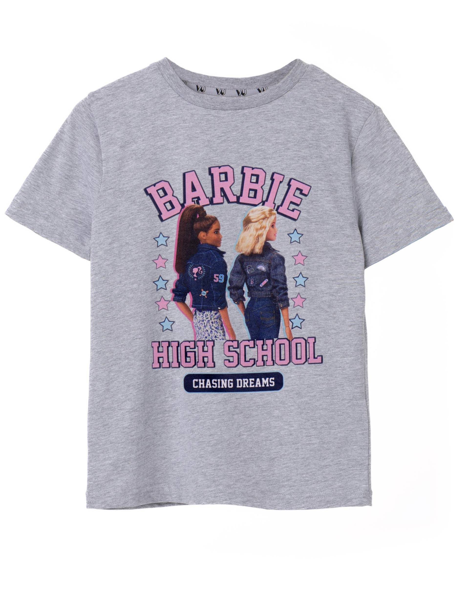 High School Tshirt Kurzärmlig Unisex Taubengrau 116 von Barbie
