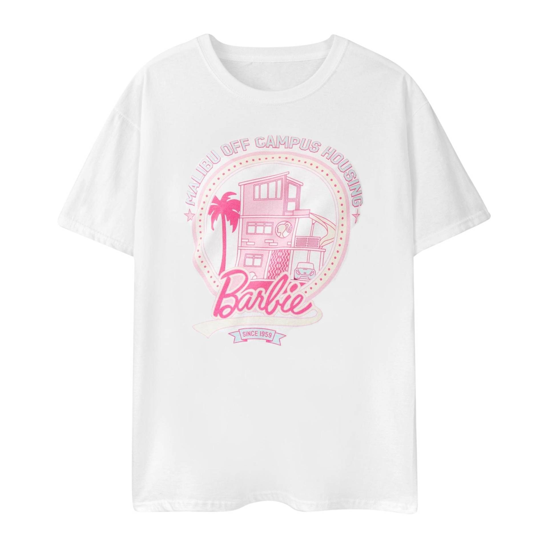 Malibu Off Campus Housing Tshirt Kurzärmlig Damen Weiss M von Barbie