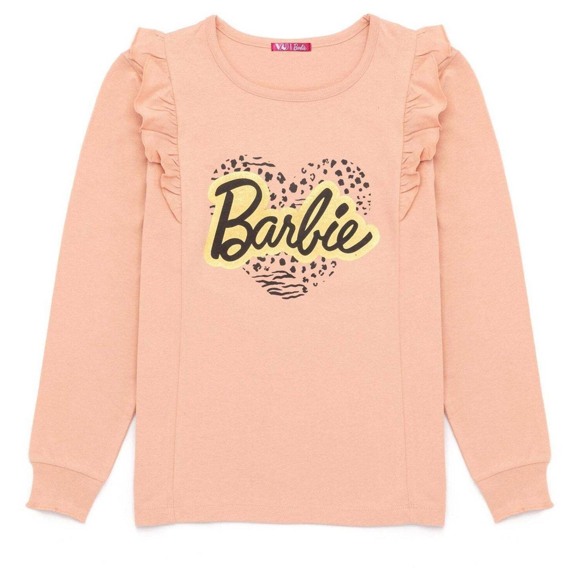 Oberteil Rüschen Unisex Pink 146/152 von Barbie