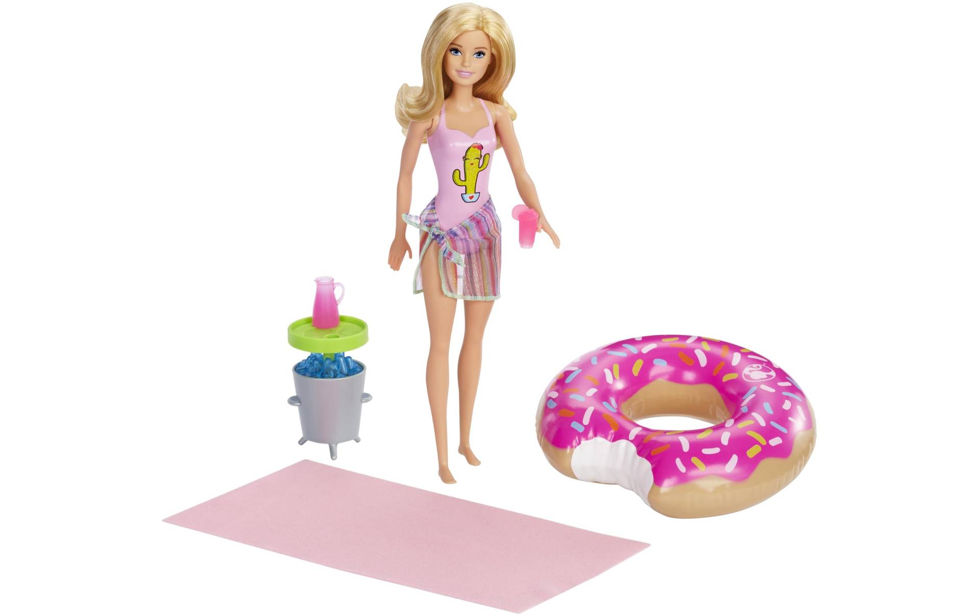 Barbie Spielfigur »Puppe Pool Party & Accessoires«, (4 tlg.) von Barbie