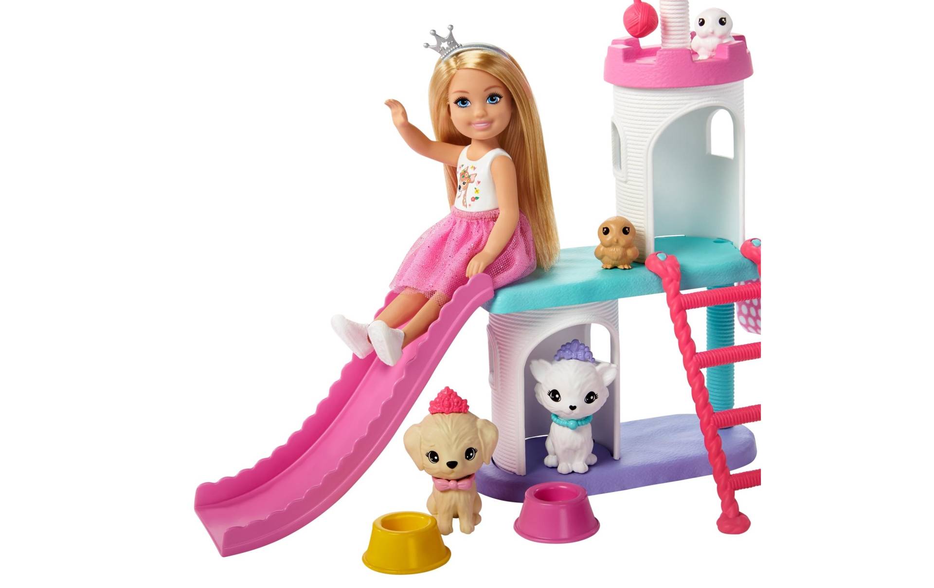 Barbie Spielfigur »Princess Adventure Chelsea Haustier-Schloss« von Barbie
