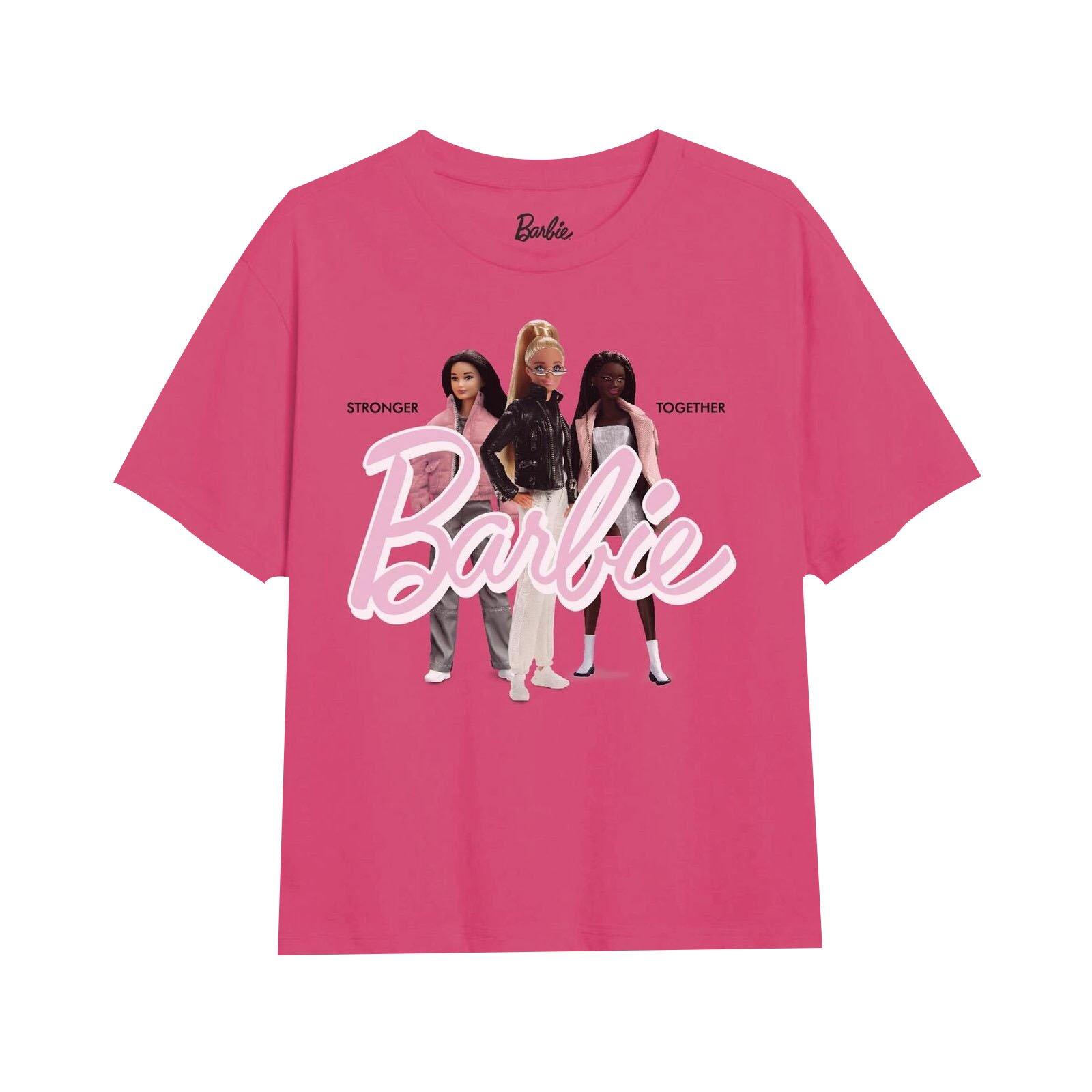 Stronger Together Tshirt Mädchen Fuchsia 146/152 von Barbie