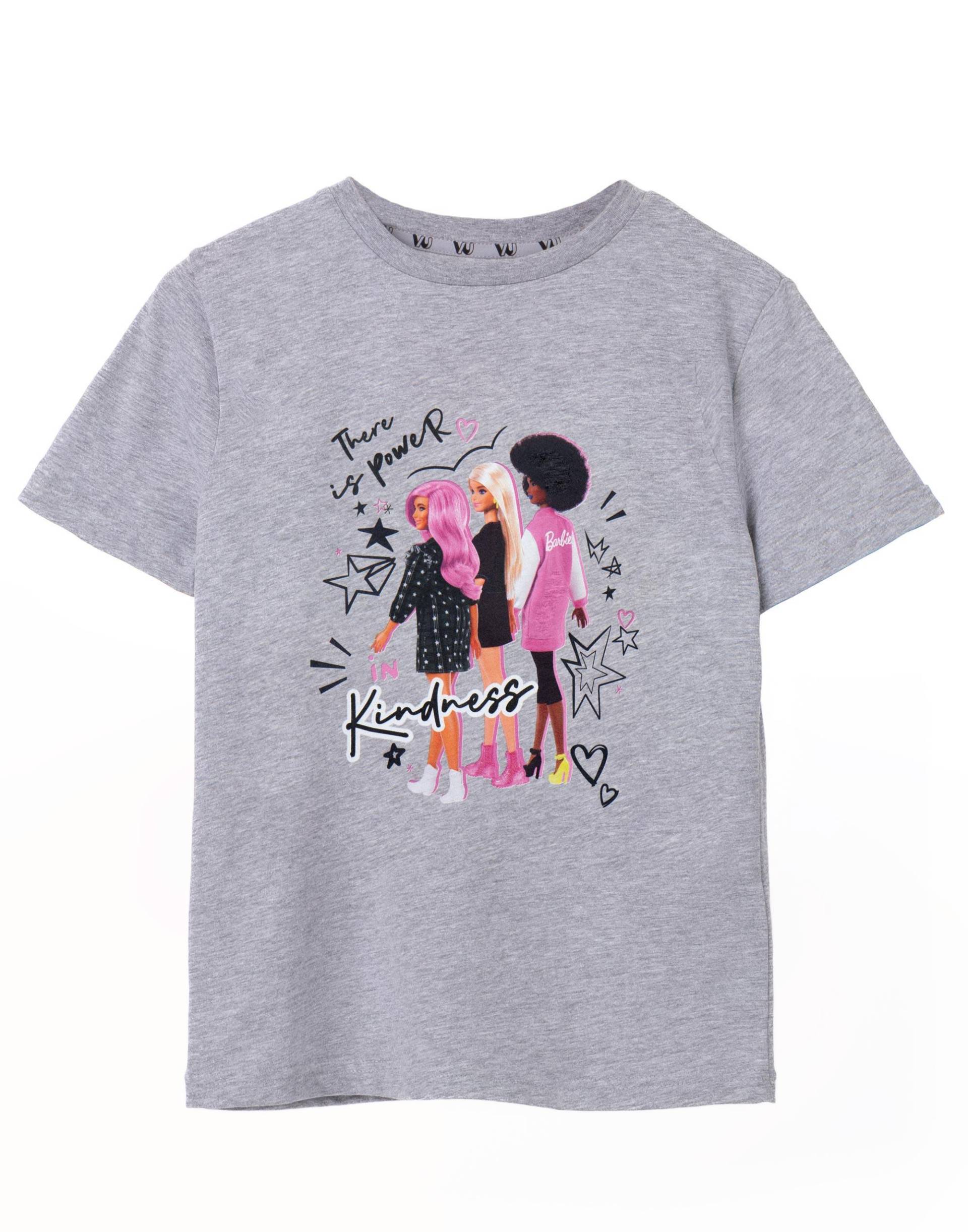 There Is Power In Kindness Tshirt Kurzärmlig Mädchen Grau 140 von Barbie