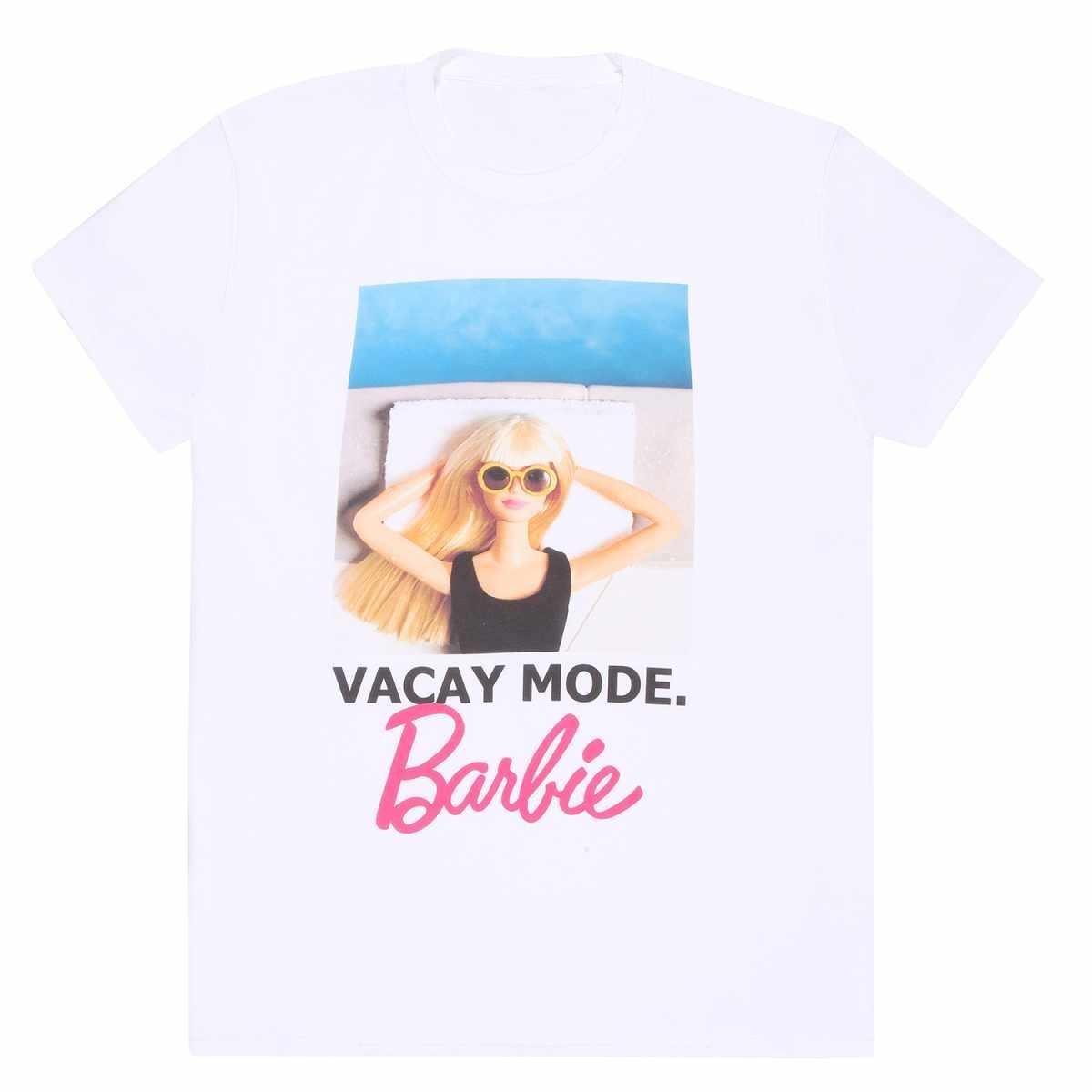 Vacay Mode Tshirt Damen Weiss L von Barbie