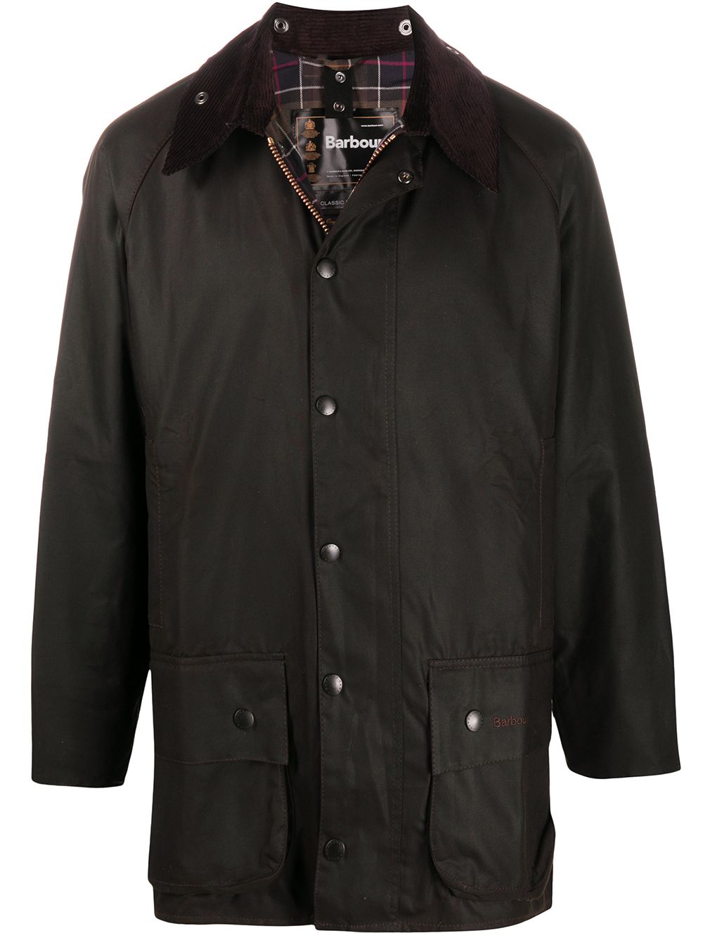 Barbour Beaufort snap-fastening coat - Green von Barbour