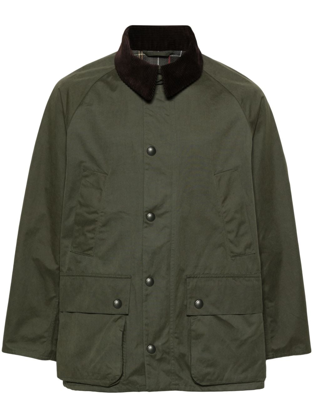 Barbour Bedale contrasting-collar jacket - Green von Barbour