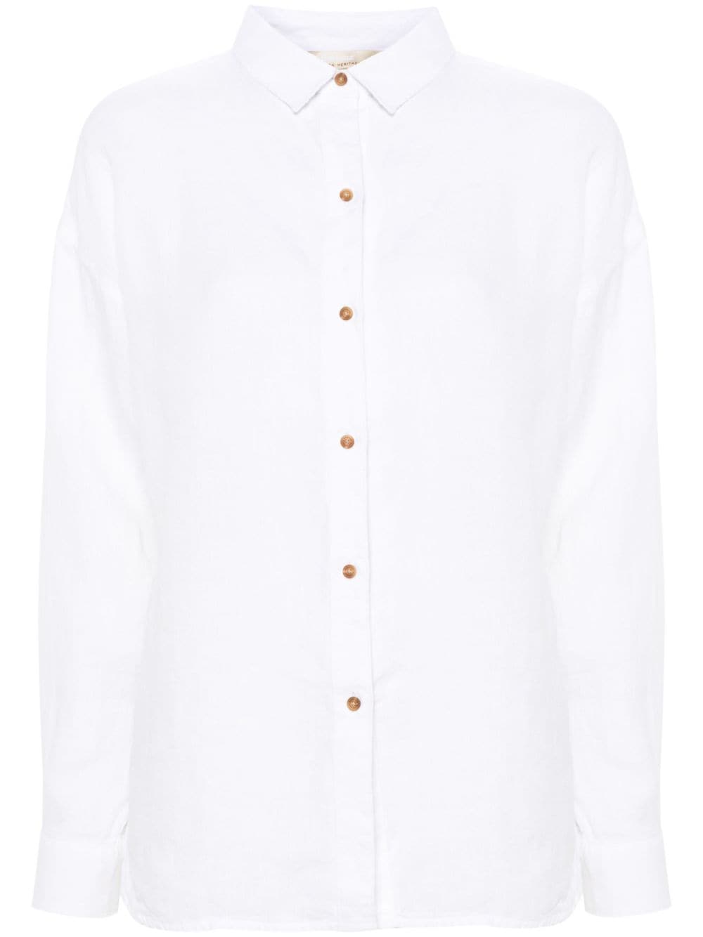 Barbour Hampton linen shirt - White von Barbour