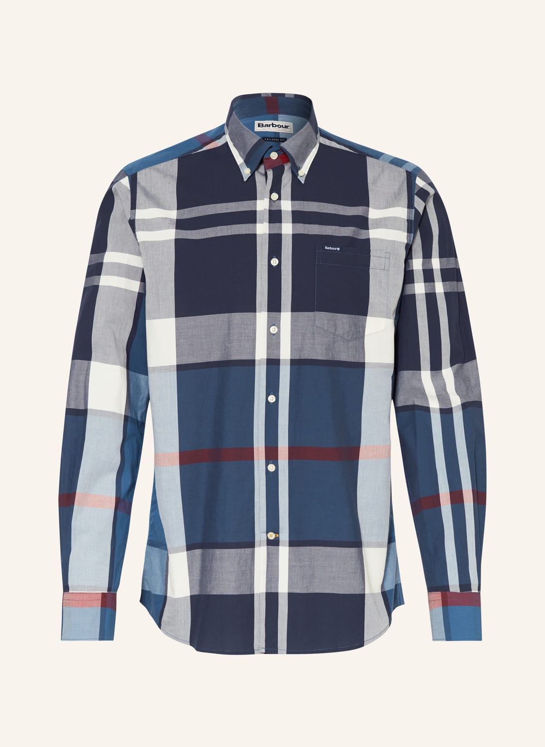 Barbour Hemd Harris Tailored Fit blau von Barbour