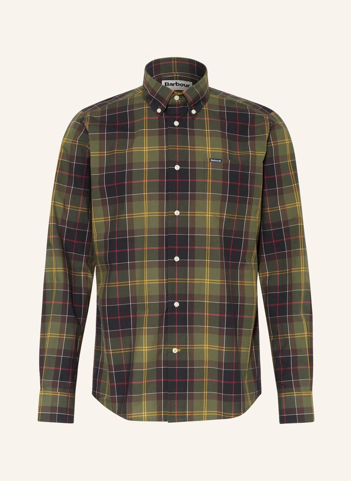 Barbour Hemd Harris Tailored Fit gruen von Barbour