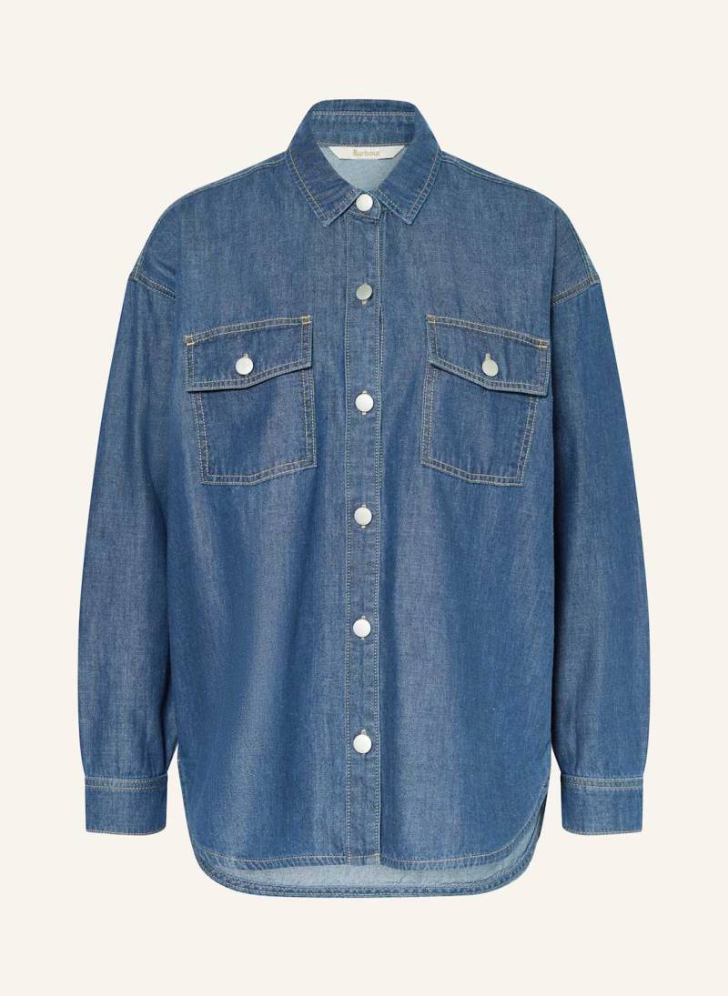 Barbour Jeansbluse Woodrow blau von Barbour