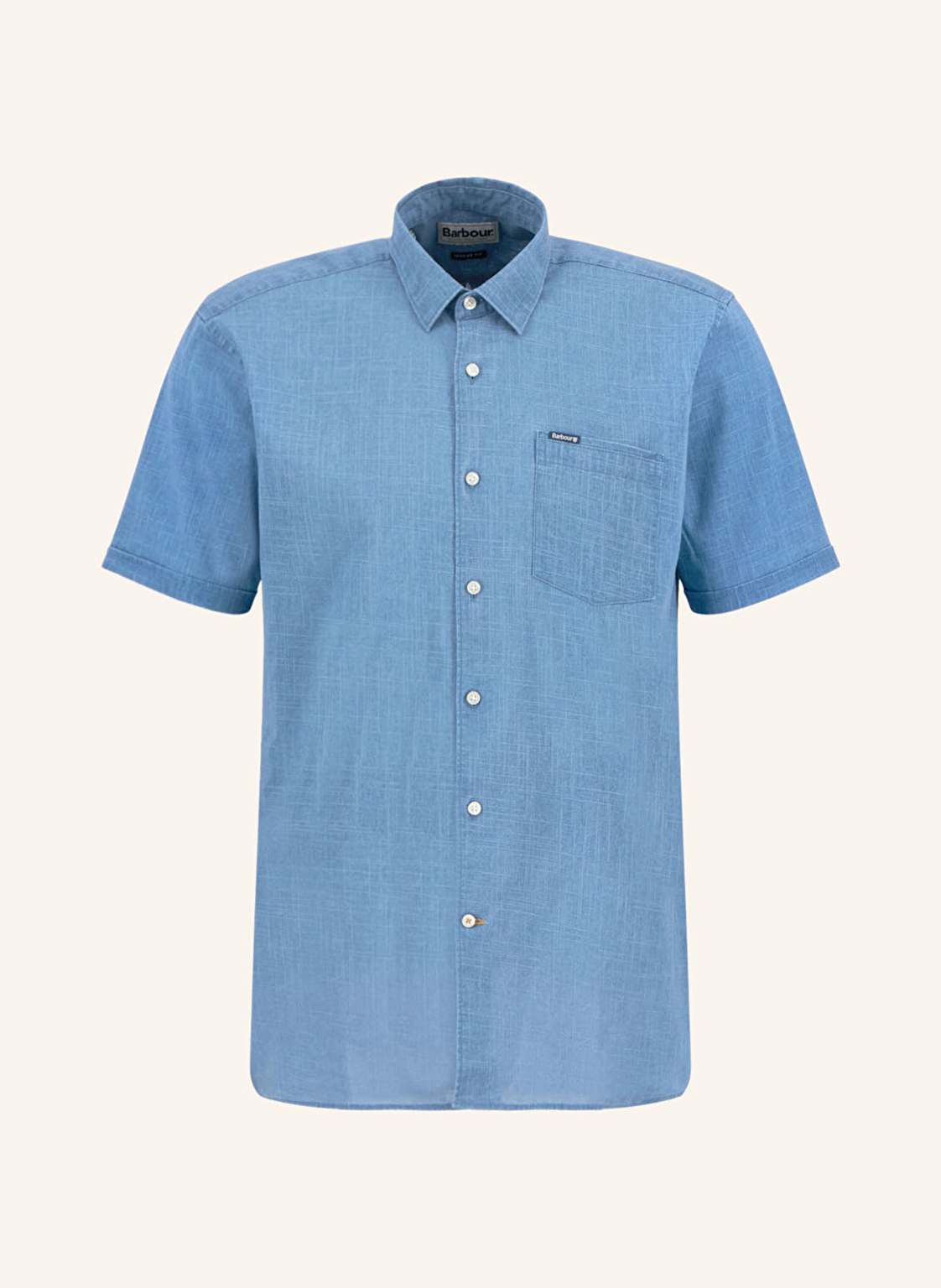 Barbour Kurzarm-Hemd Regular Fit blau Barbour Kurzarm-Hemd Regular Fit blau von Barbour