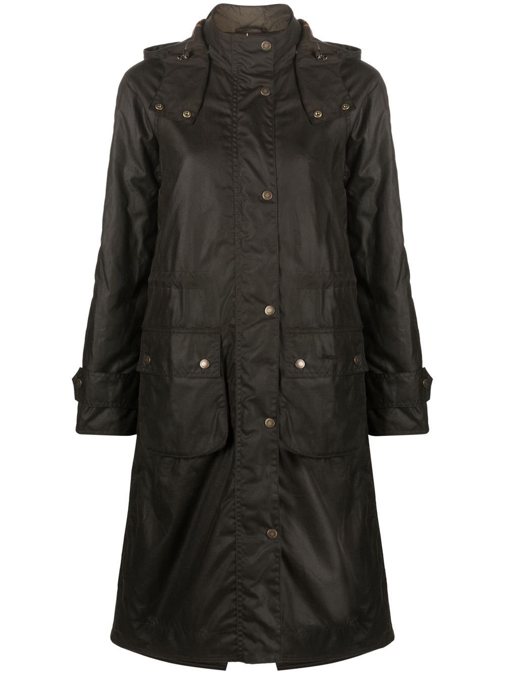 Barbour Long Cannich wax coat - Green von Barbour