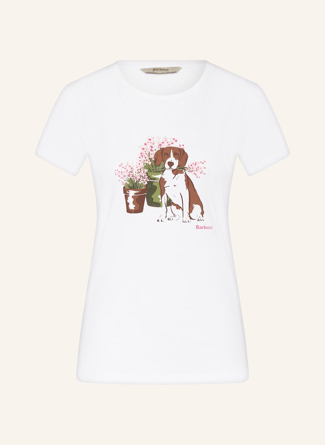 Barbour T-Shirt Bowland weiss Barbour T-Shirt Bowland weiss von Barbour