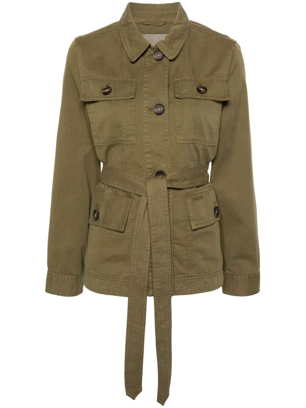 Barbour Tilly belted military jacket - Green von Barbour