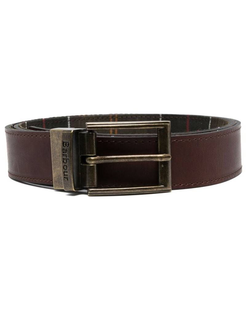 Barbour buckle leather belt - Brown von Barbour