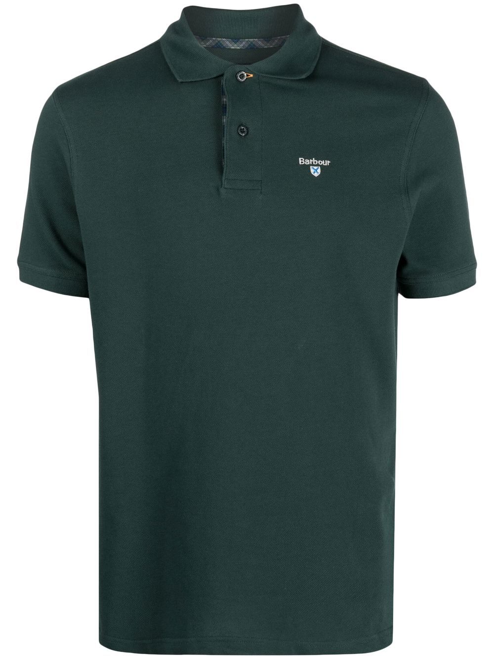 Barbour embroidered-logo polo shirt - Green von Barbour