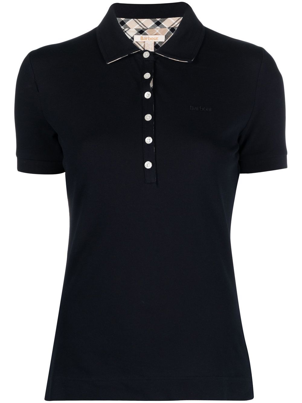 Barbour embroidered-logo short-sleeve polo top - Blue von Barbour