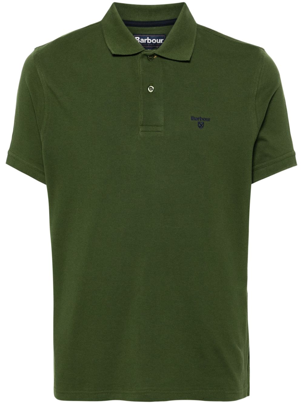 Barbour logo-embroidered cotton polo shirt - Green von Barbour