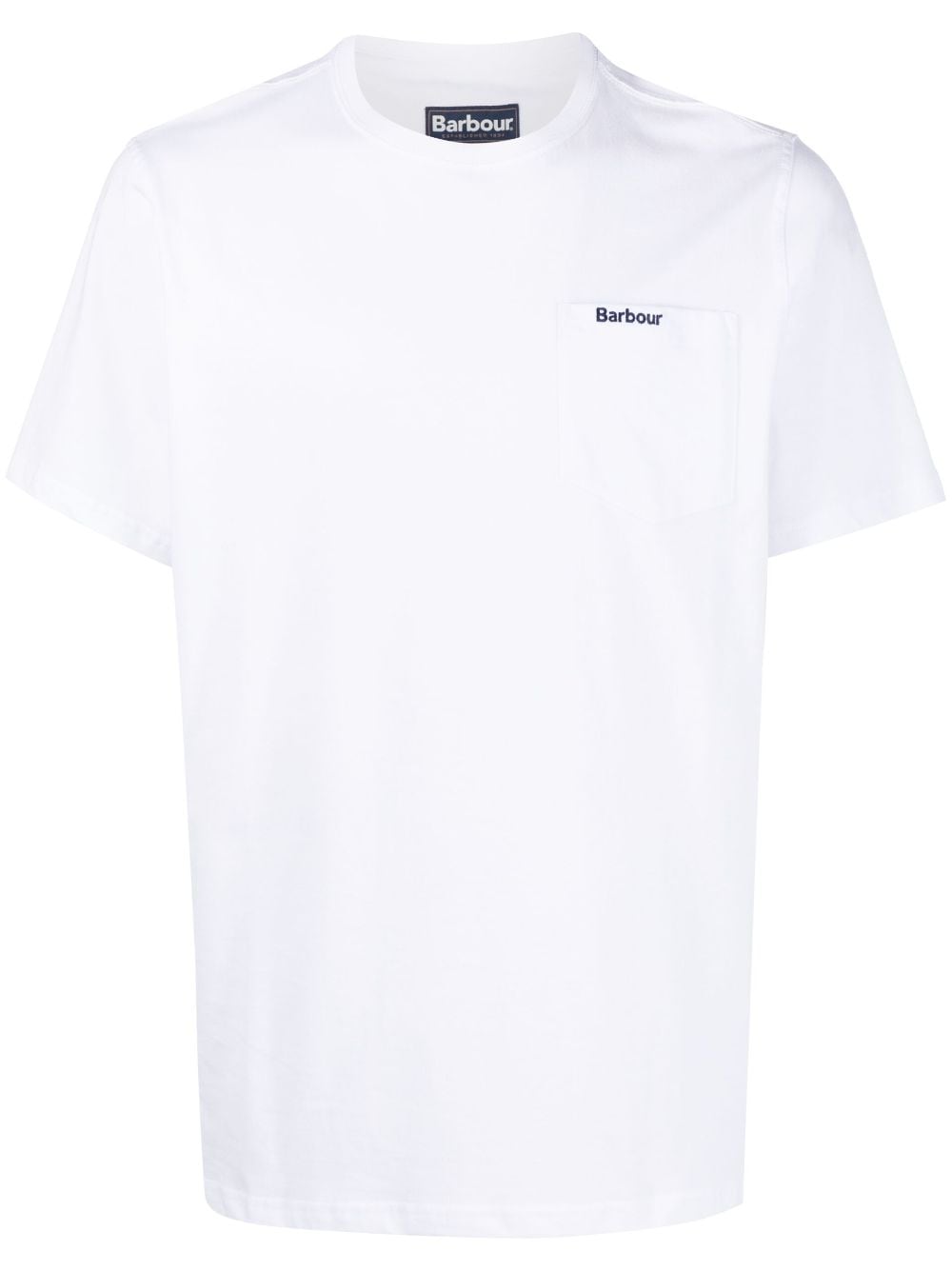 Barbour logo-print chest-pocket T-shirt - White von Barbour