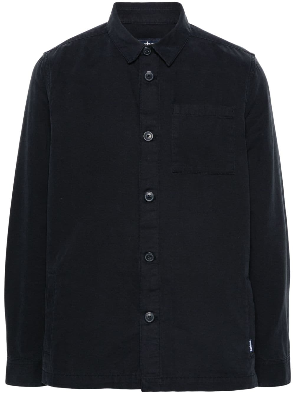 Barbour logo-tag cotton shirt - Blue von Barbour