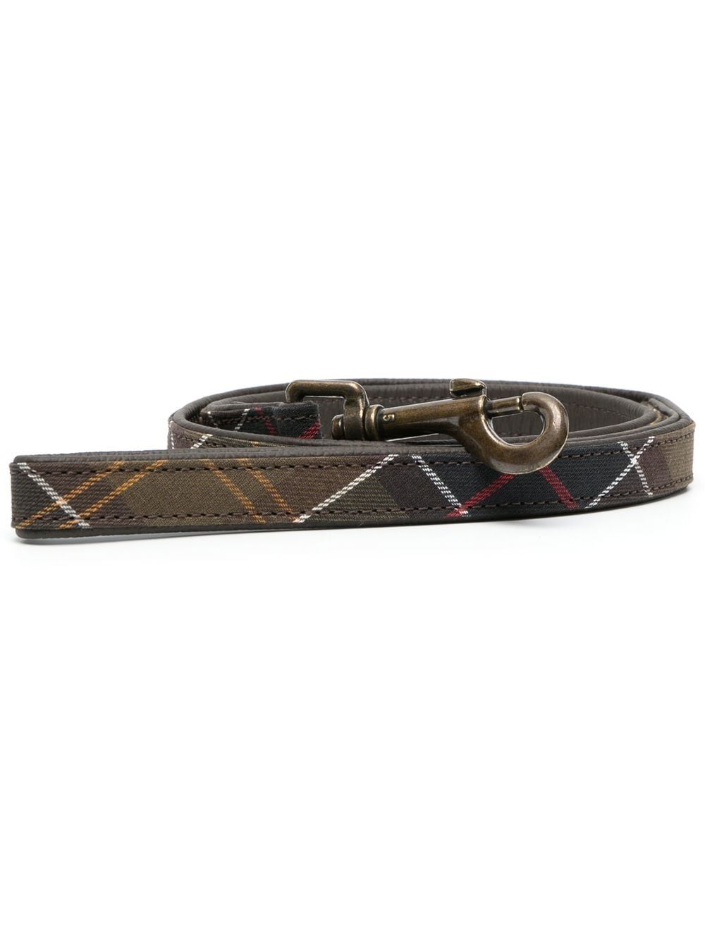 Barbour tartan-check dog lead - Green von Barbour