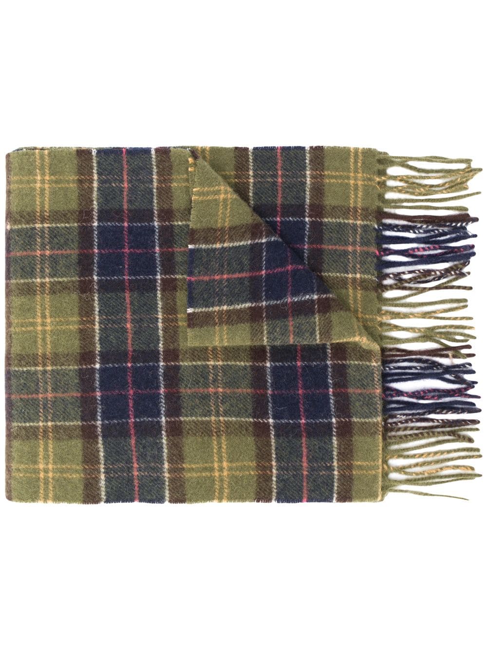 Barbour tartan knitted scarf - Green von Barbour