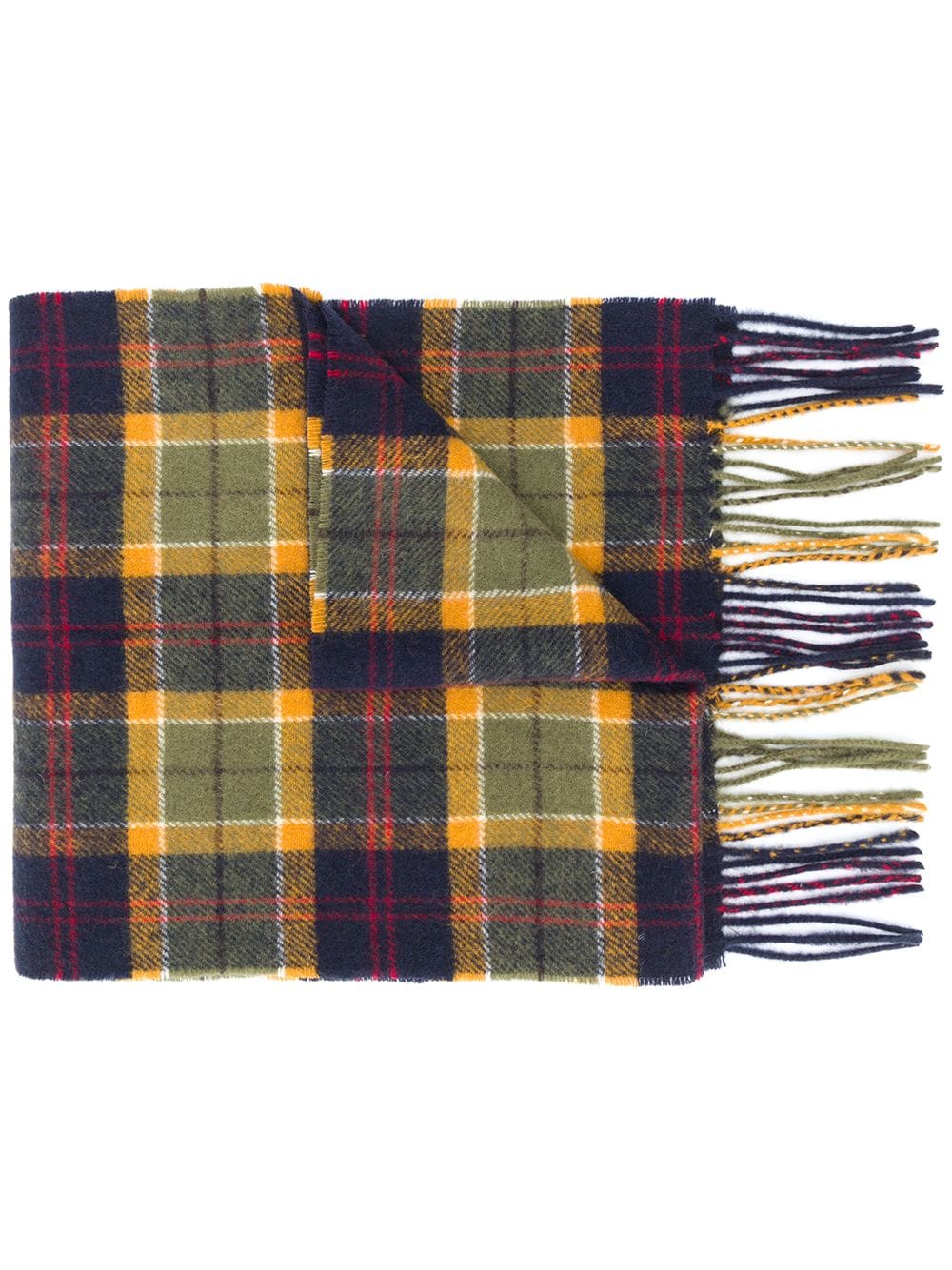 Barbour tartan lambswool scarf - Green von Barbour