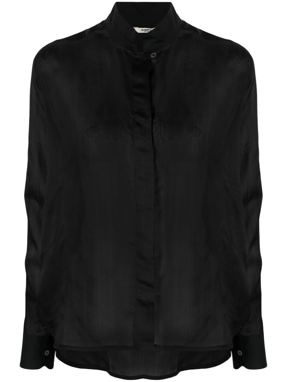 Barena Cassandra Velato semi-sheer shirt - Black von Barena