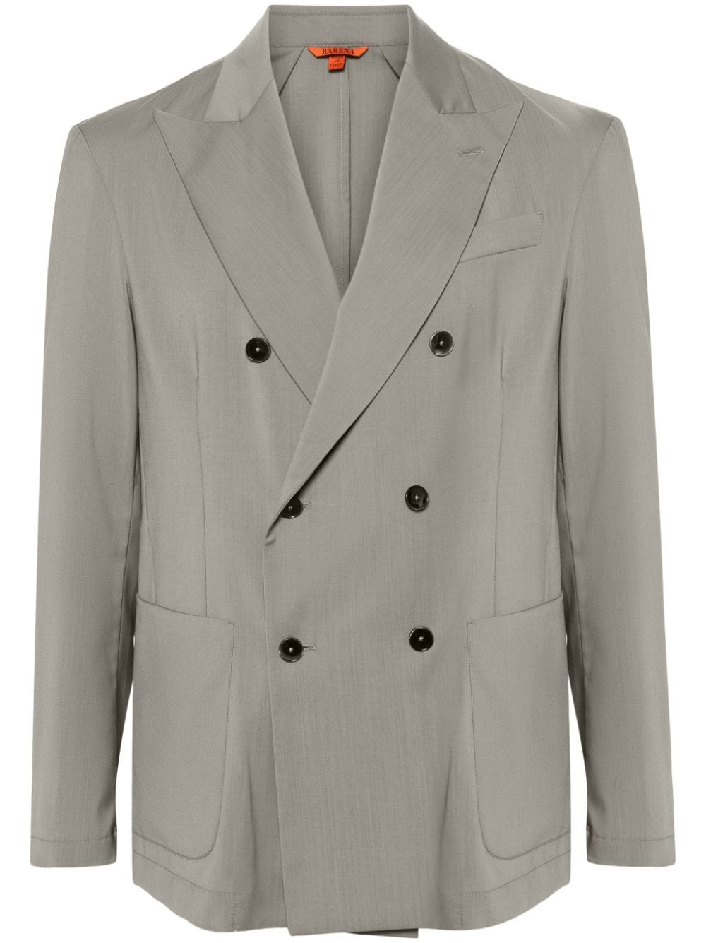 Barena double-breasted virgin wool blazer - Grey von Barena