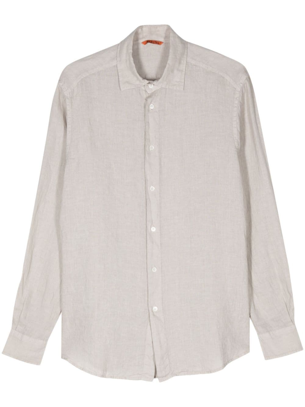 Barena long-sleeves linen shirt - Neutrals von Barena