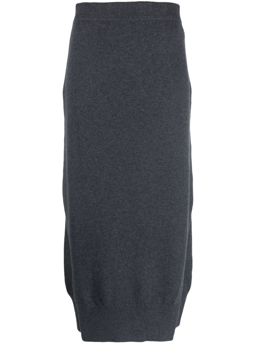 Barrie Iconic high-waist cashmere skirt - Grey von Barrie